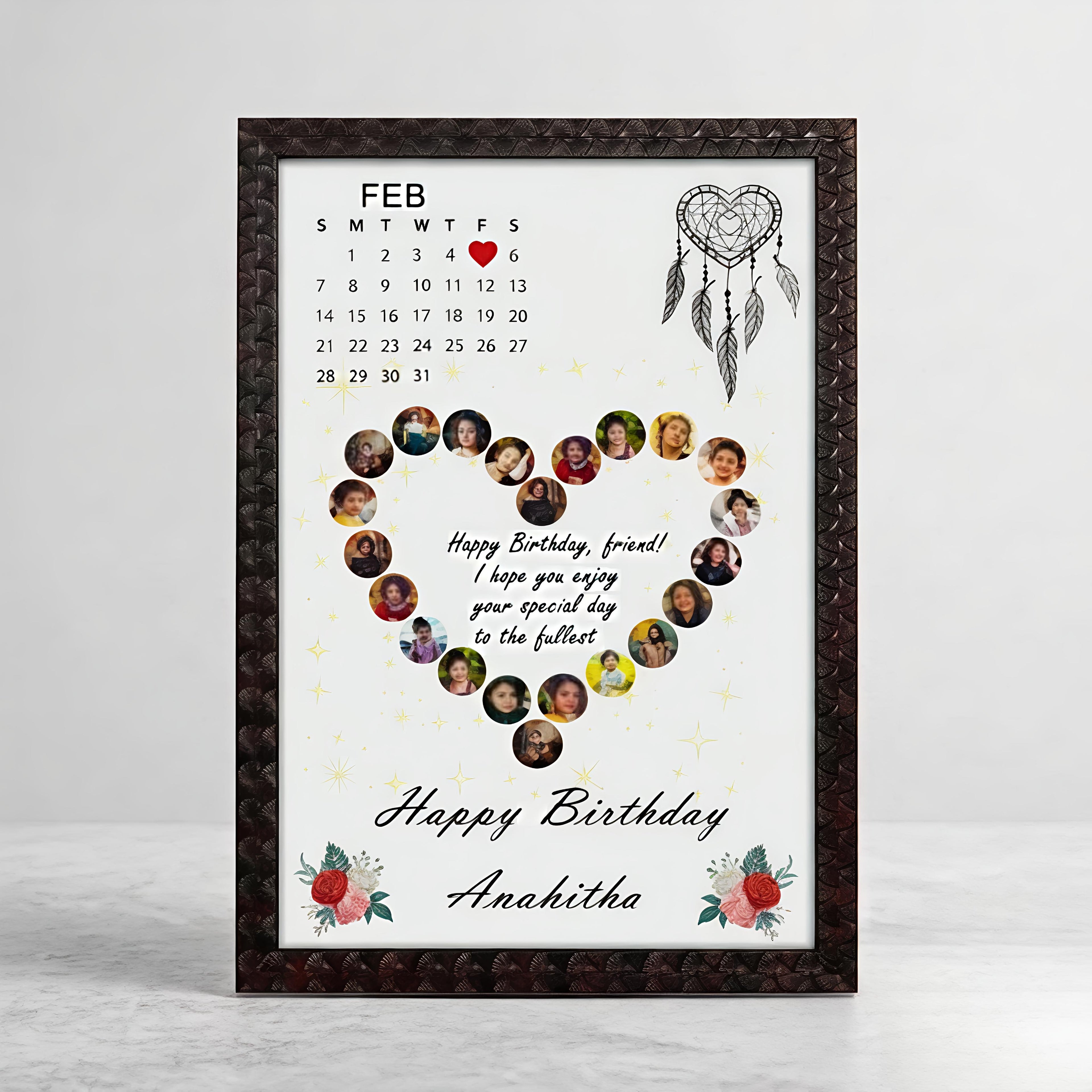 Love Calendar Frame
