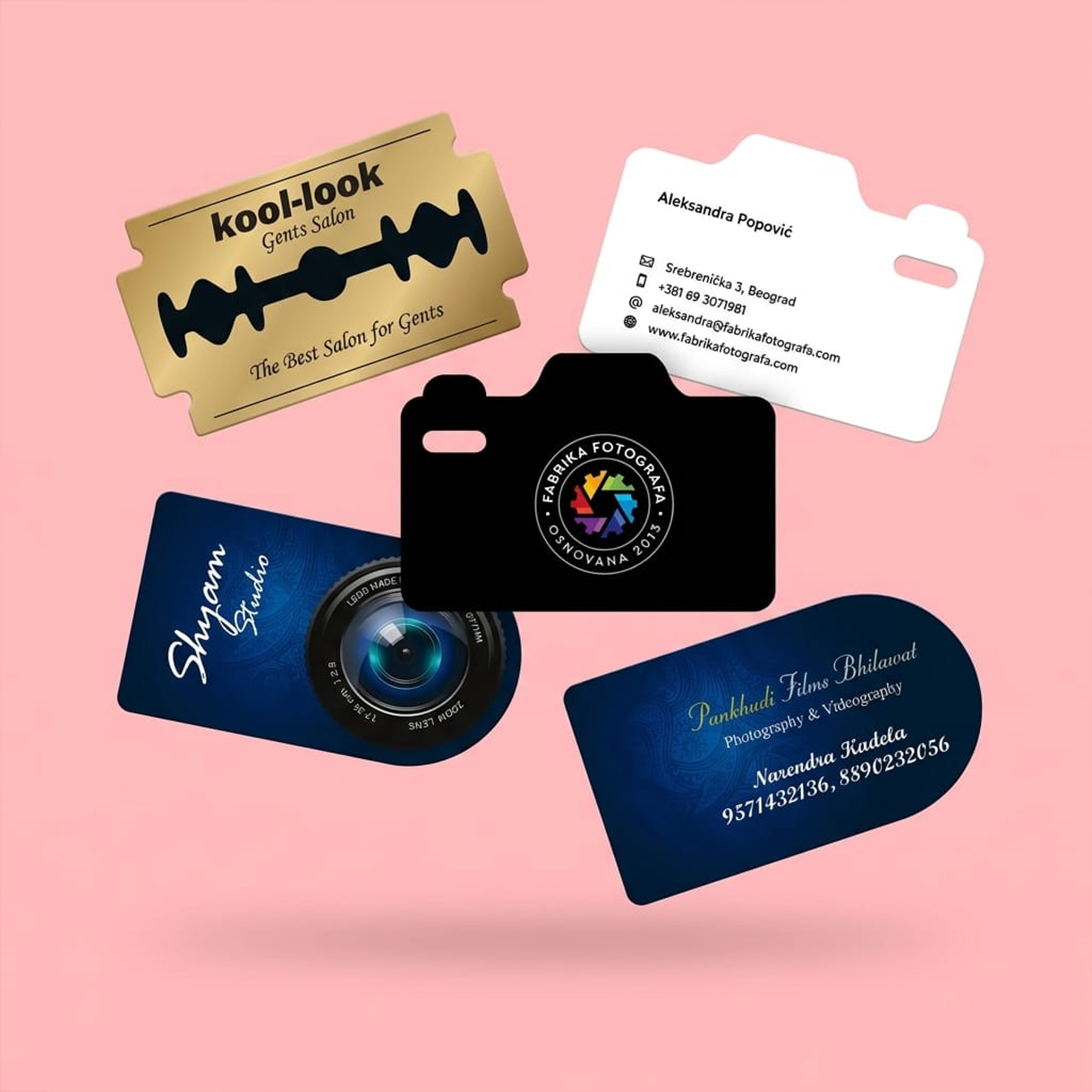 Die Cut Visiting Cards