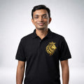 Golden Print Collar Tshirts
