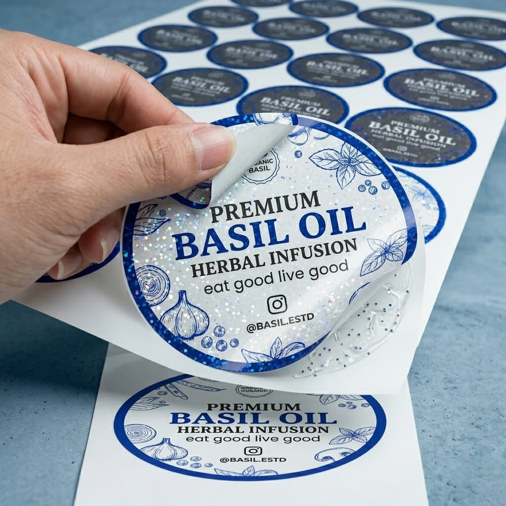 Sparkle Lamination Diecut Stickers