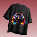 Neon splatter supercar Tshirt