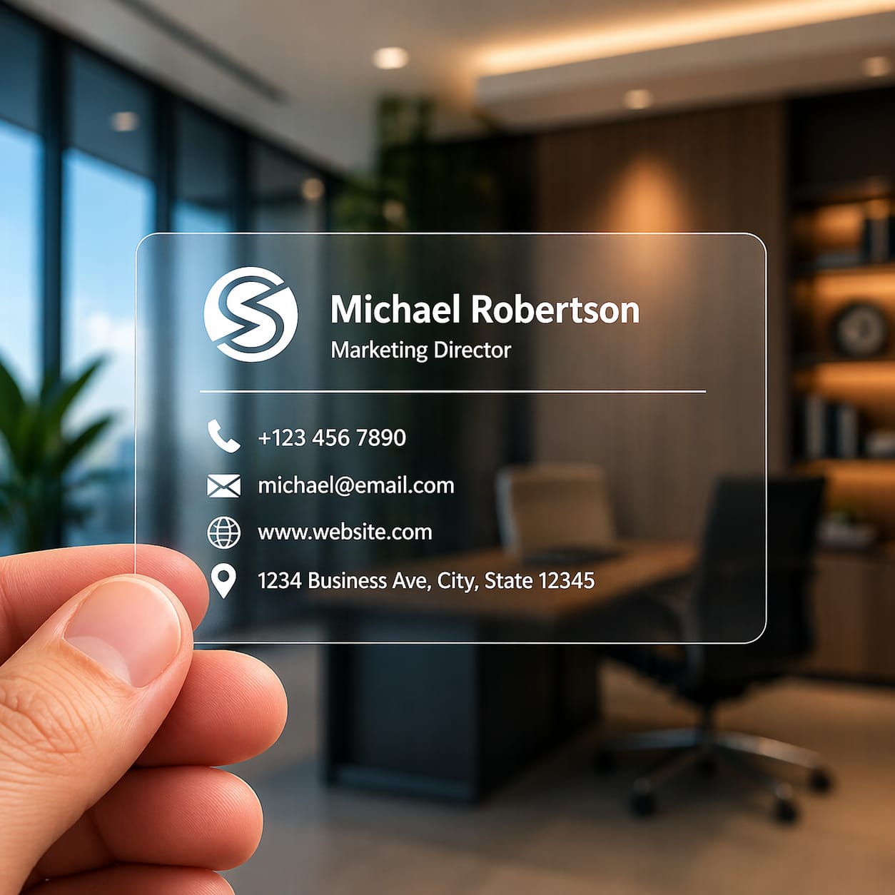 Transparent Visiting Cards