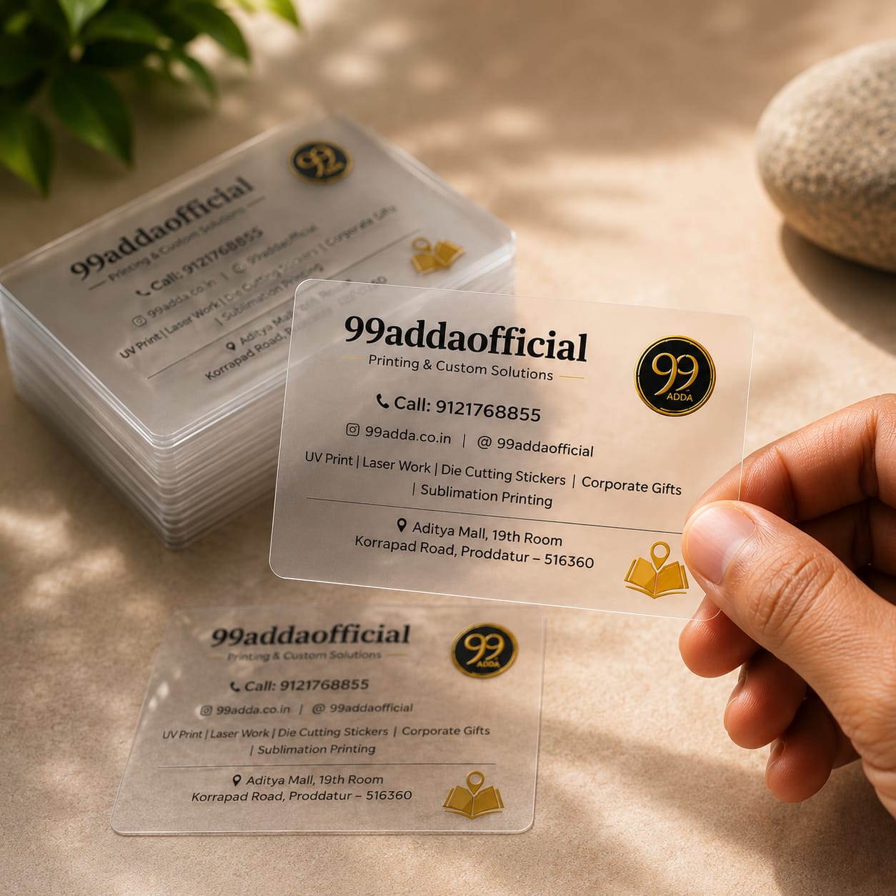 Transparent Visiting Cards