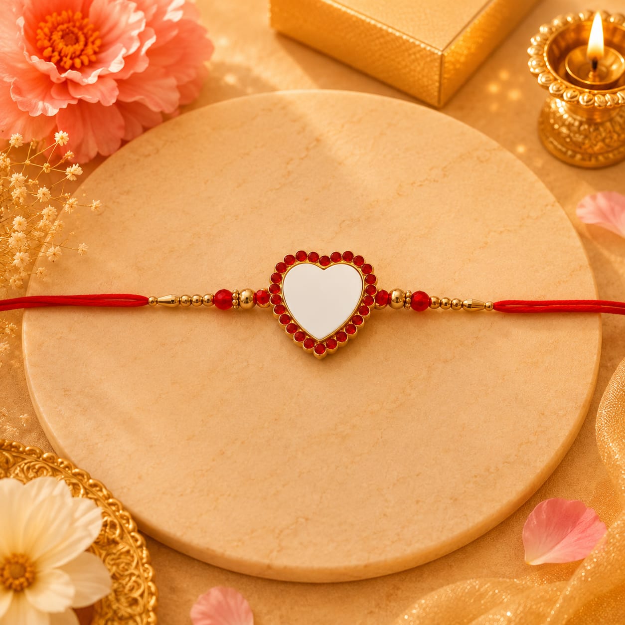 Love Shape Rakhi