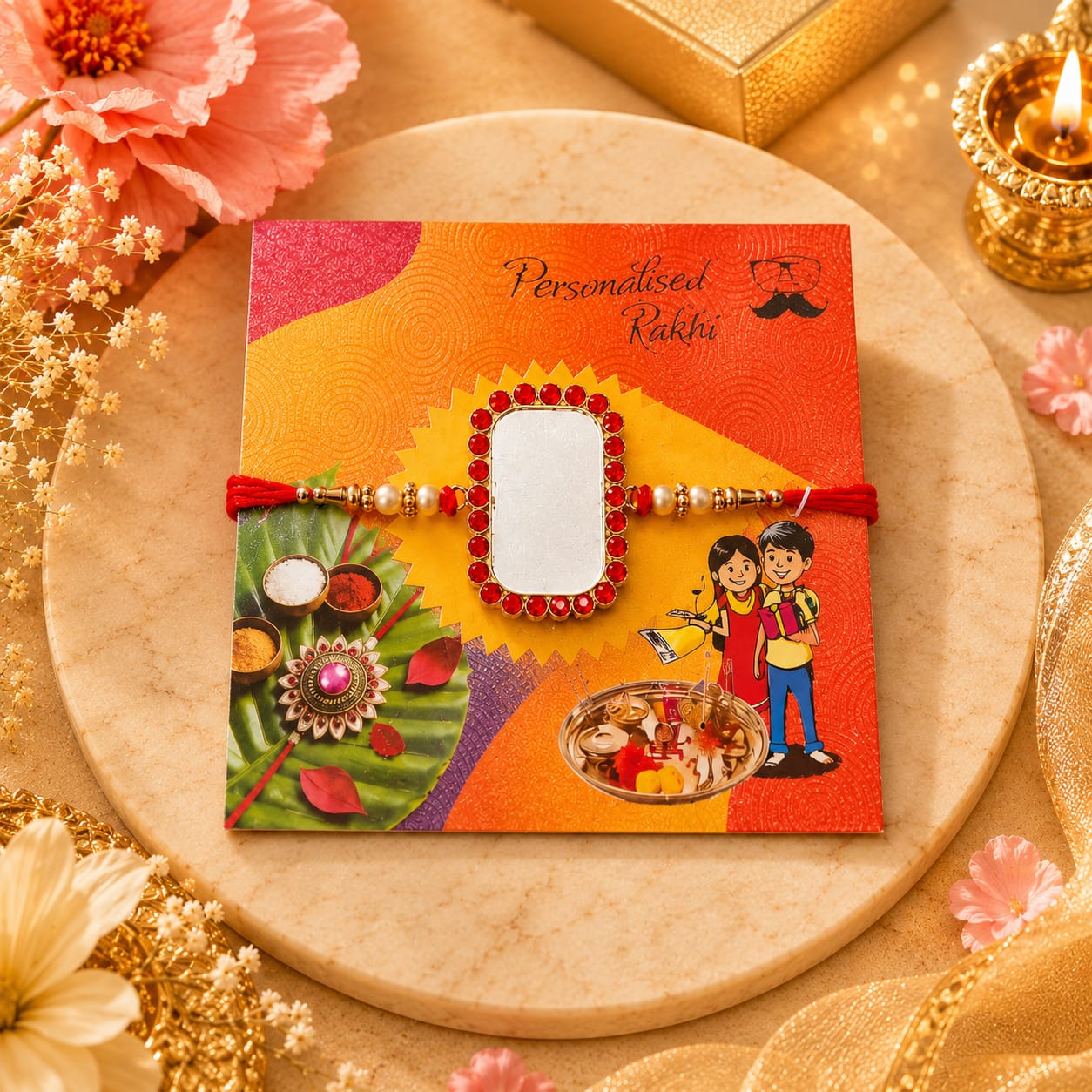 Rectangle Shape Big Rakhi