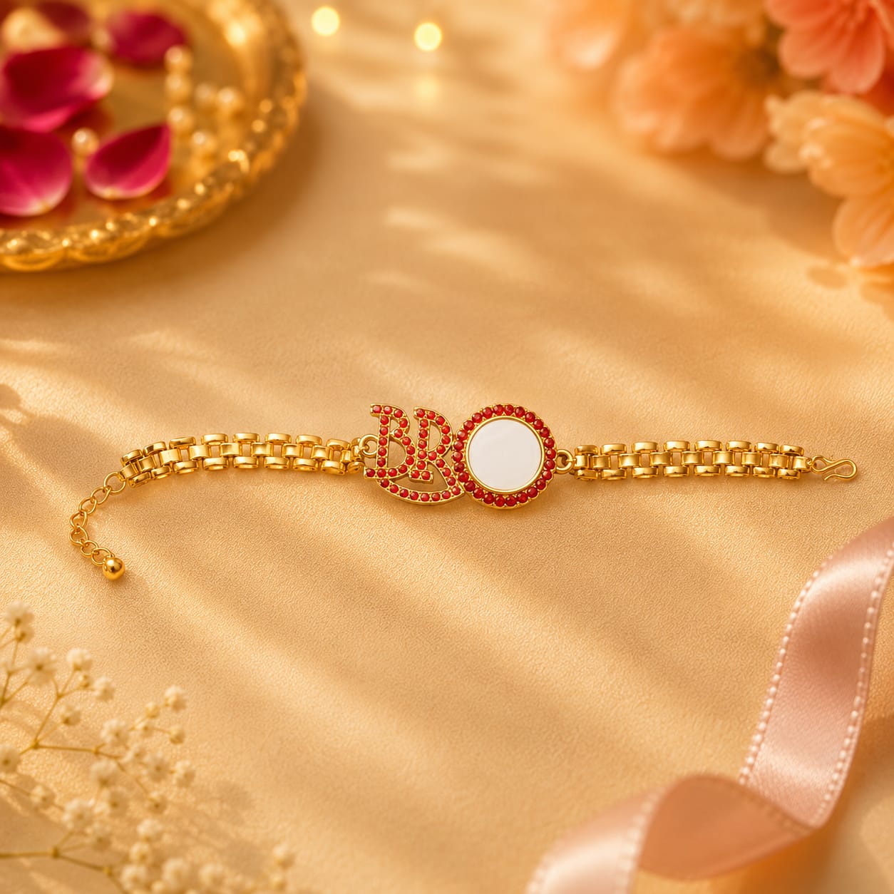 Golden Bracelet Rakhi 2