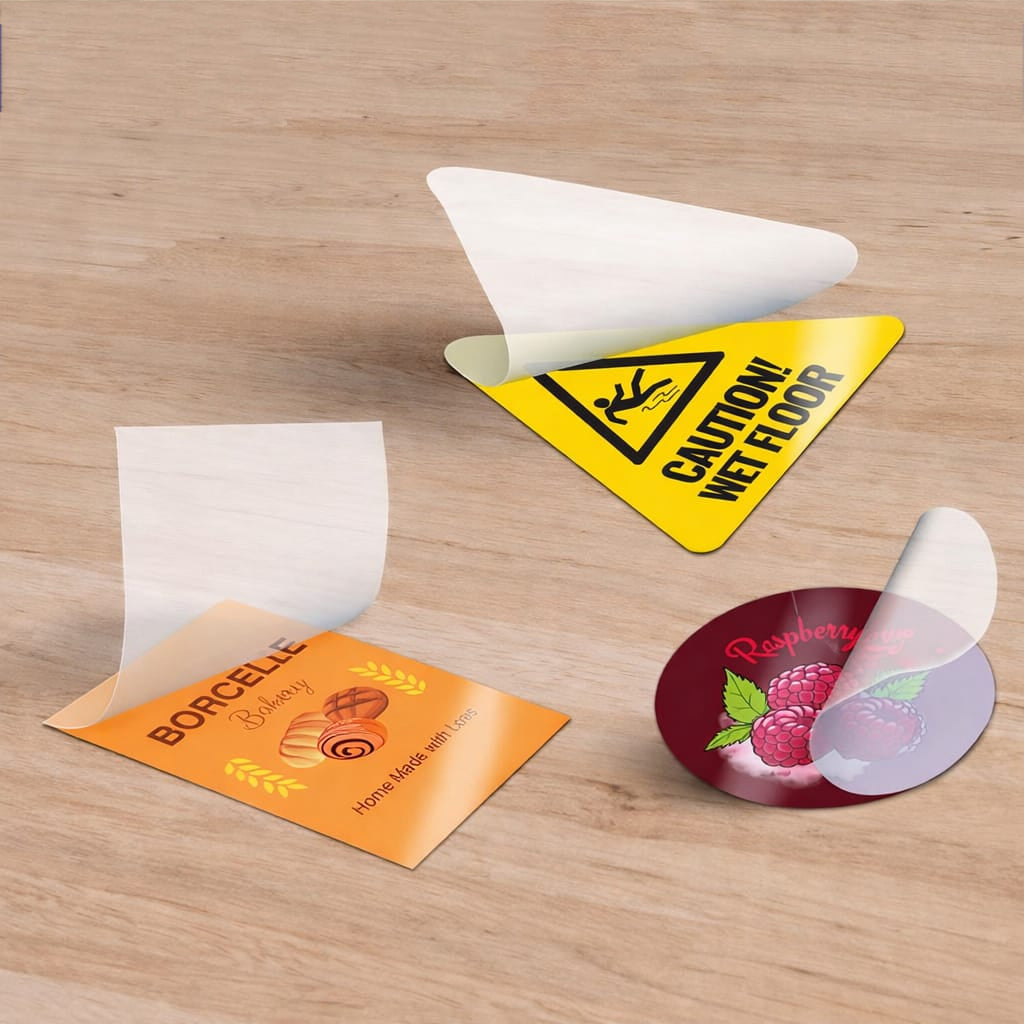 Reverse Gumming Diecut Stickers