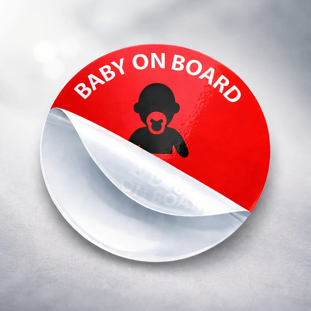 Reverse Gumming Diecut Stickers