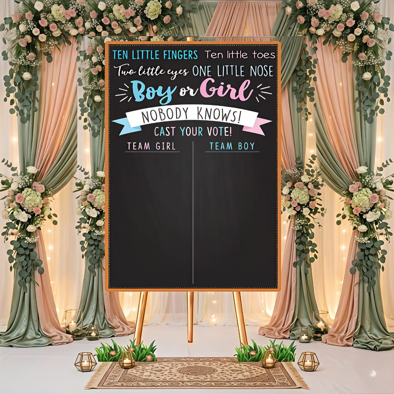 Gender Prediction Foam Board