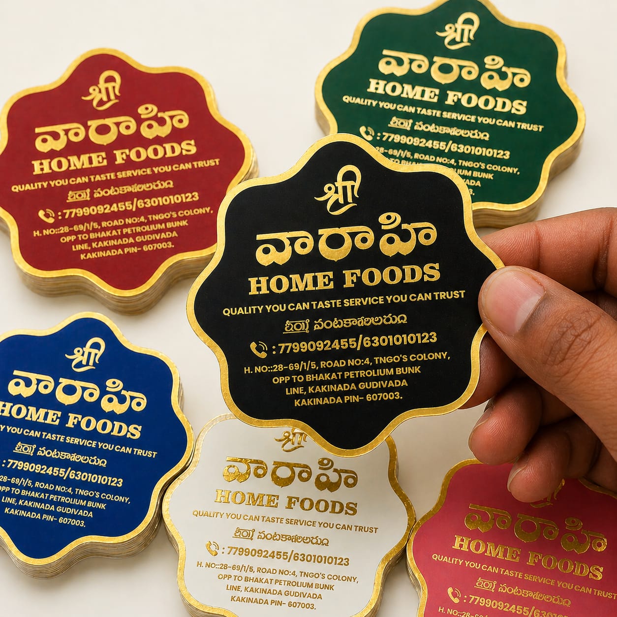 Golden Print Diecut Stickers