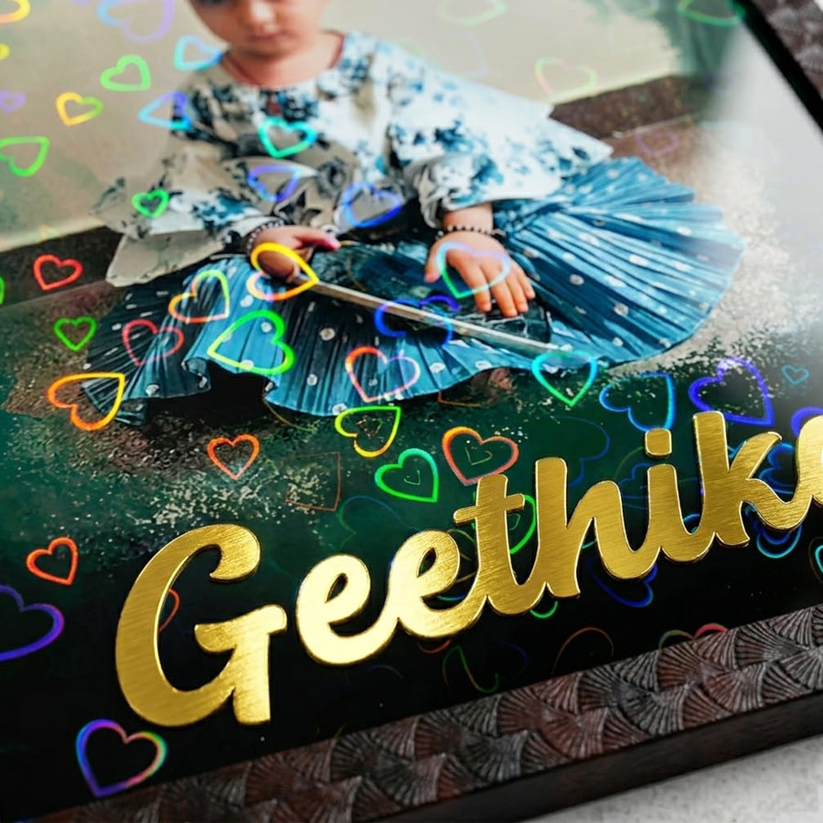 Photo Frame (Metallic Name Customize)