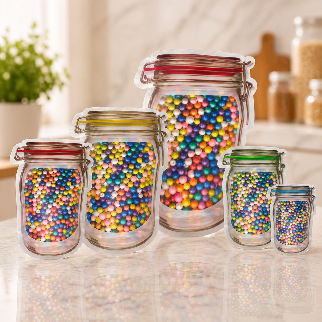 Jar Clear Standee Pouches