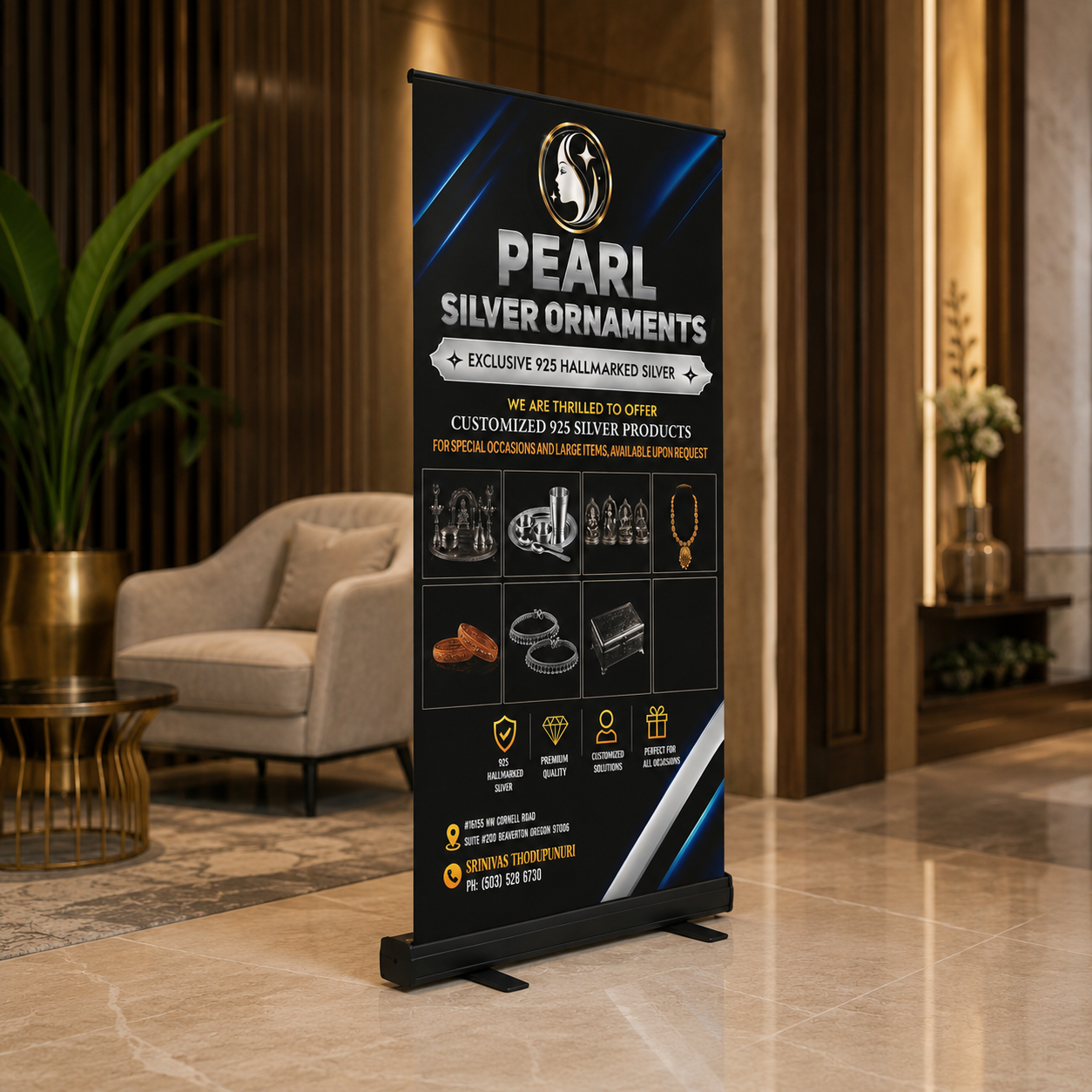 Rollup Stand (3*6 Feet)